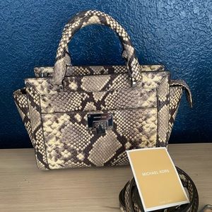 Michael Kors snake print bag
